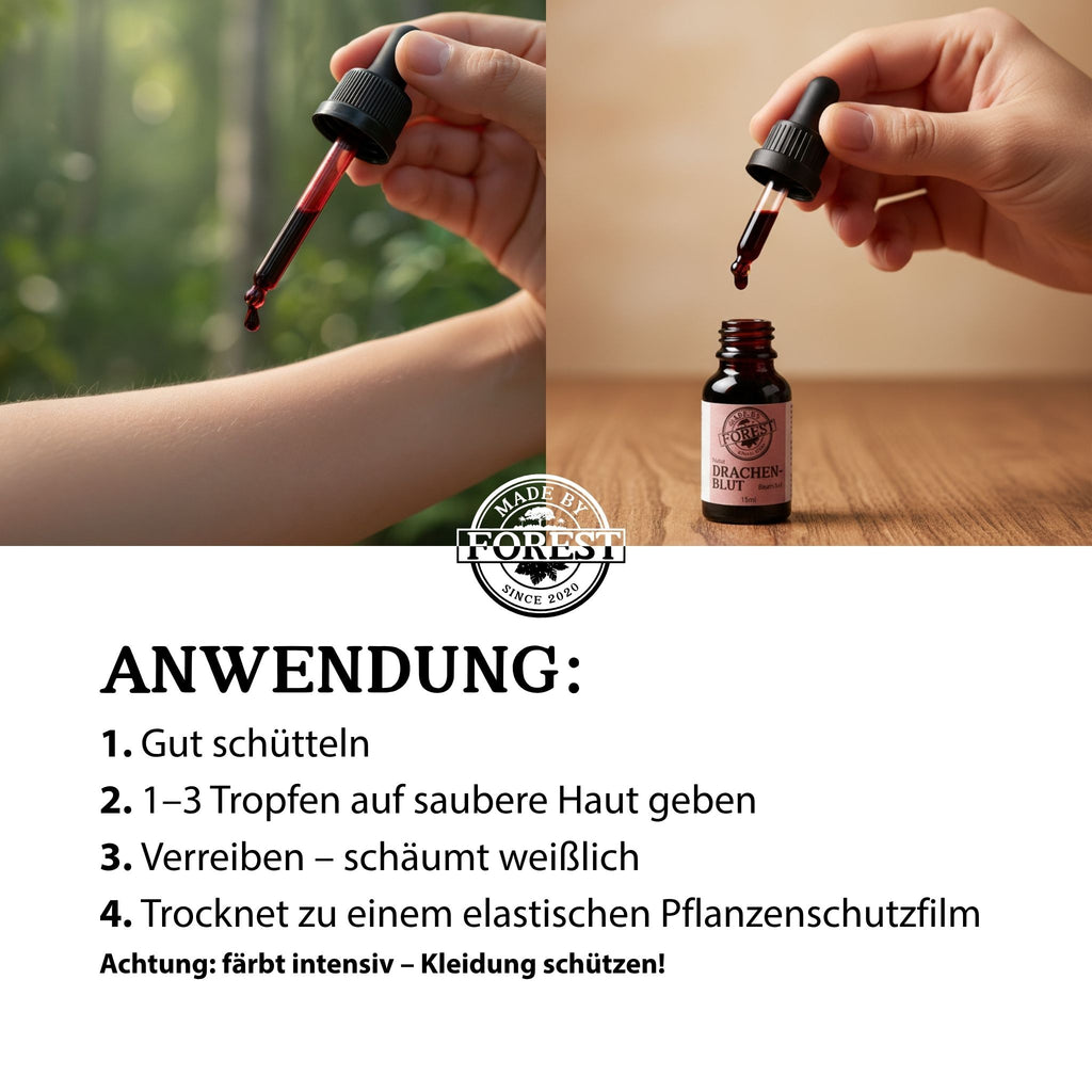 Sangre de Drago (Drachenblutbaum-Saft) – reiner Pflanzenlatex von Croton lechleri, 15 ml – naturbelassener Rohstoff aus dem Amazonas